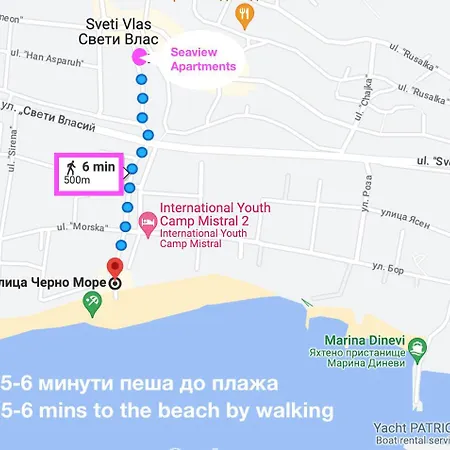 Apartman Central Seaview For 4 Guests